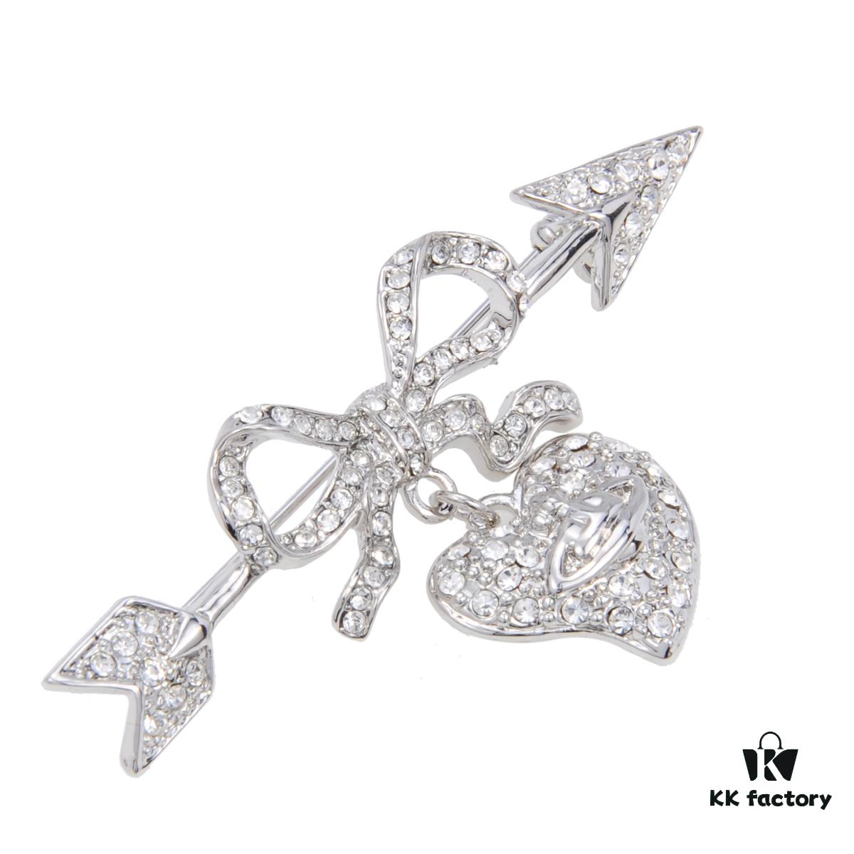 West Queen 'Arrow Piercing Heart' Brooch