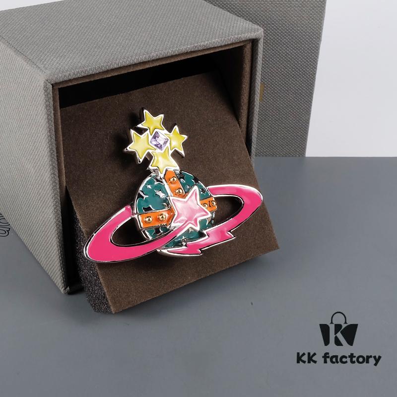 Westminster Queen Colorful Shooting Star Brooch