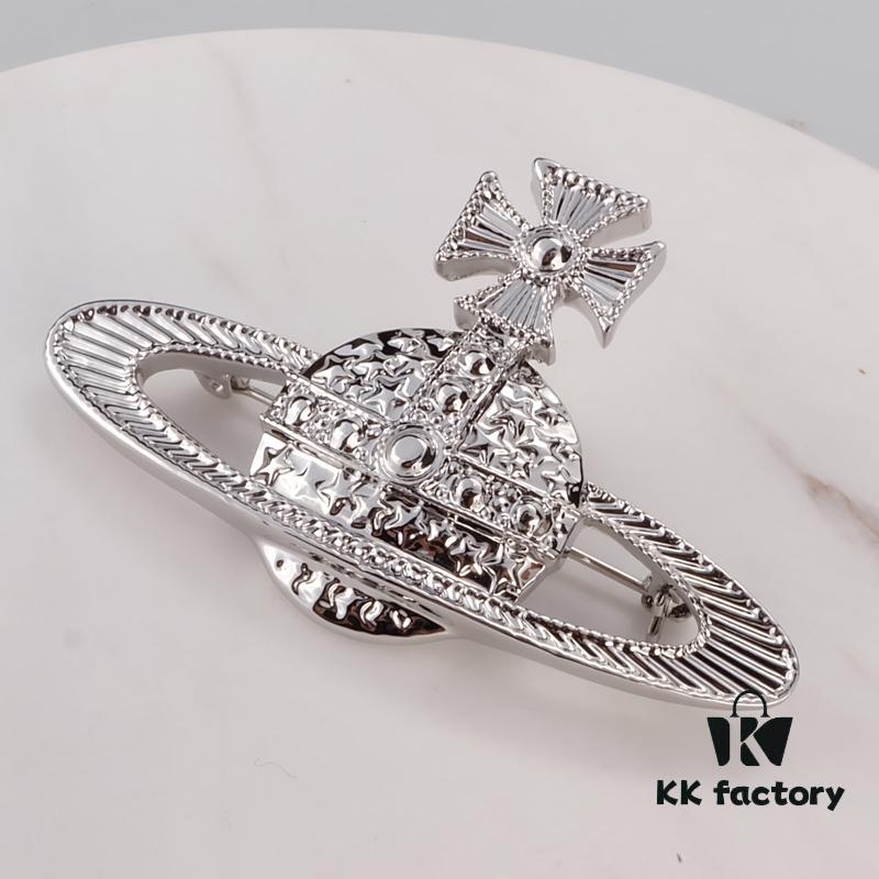 West Queen Saturn Brooch without Diamonds