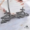 6930100d12f62673a6fac381 Vivienne Westwood Rhodium-Plated Full Diamond Arrow Saturn Brooch - Titanium Black