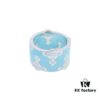 West Queen Saturn Enamel Ring - Silver Blue