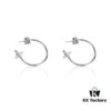 6930101212f62673a6fac38b West Grandma Minimalist Large Round Earrings 2.5CM Silver