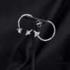 6930101412f62673a6fac390 West Grandma Minimalist Large Round Earrings 2.5CM Silver