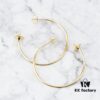 6930101612f62673a6fac395 West Imperial Large 3D Saturn Hoop Earrings 4CM Gold