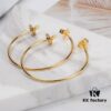 6930101812f62673a6fac398 West Imperial Large 3D Saturn Hoop Earrings 4CM Gold