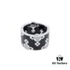 West Queen Saturn Glossy Ring - Silver Black