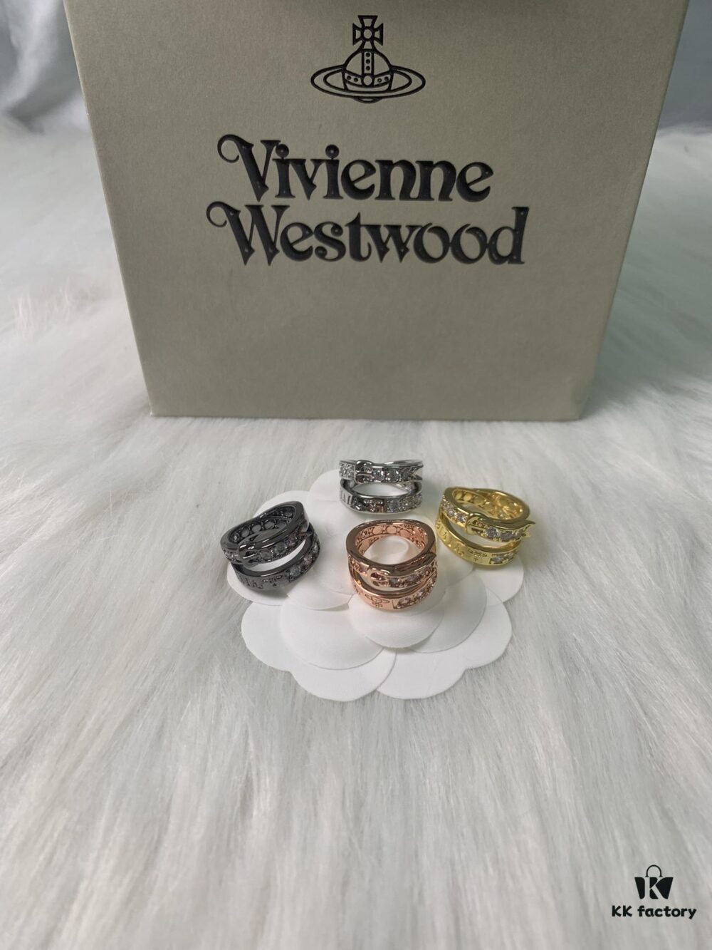 Westminster Belt Head Ring, Available in Black Gold, Yellow Gold, Rose Gold, and White Gold