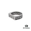 West Grandma Square Retro Letter Ring, Size 6, 7, 8