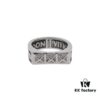 West Grandma Square Retro Letter Ring, Size 6, 7, 8