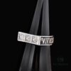 West Grandma Square Retro Letter Ring, Size 6, 7, 8
