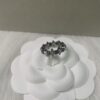 West Queen Saturn Ring Set in Black and White Gold with White Diamonds, Rose Gold with Pink Diamonds