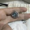 West Queen Glacier Blue 3D Saturn Necklace