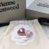 6930103212f62673a6fac3c7 Vivienne Westwood Logo Gear Enamel Earrings - Rose Gold Pink