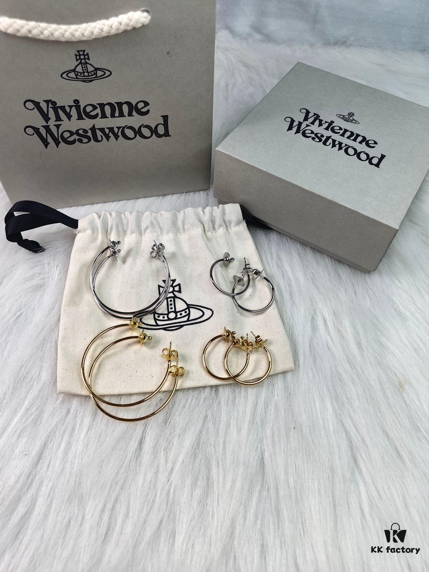 West Queen Minimalist Large Hoop Earrings