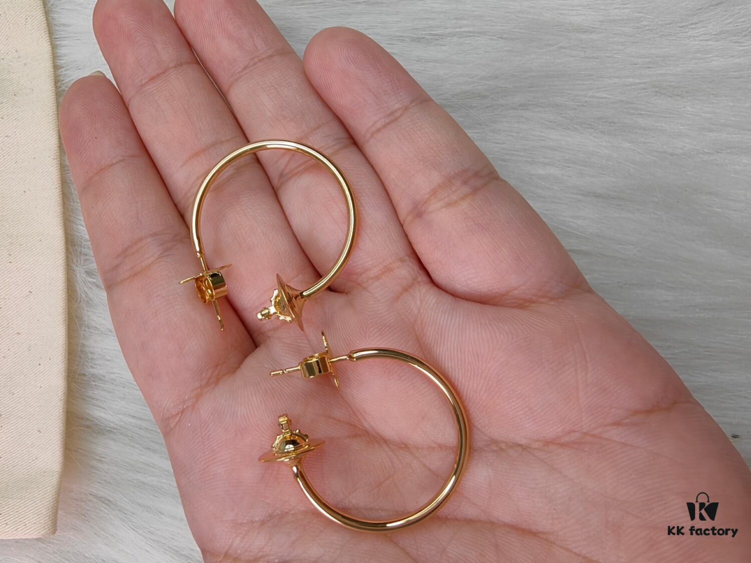 West Queen Minimalist Large Hoop Earrings