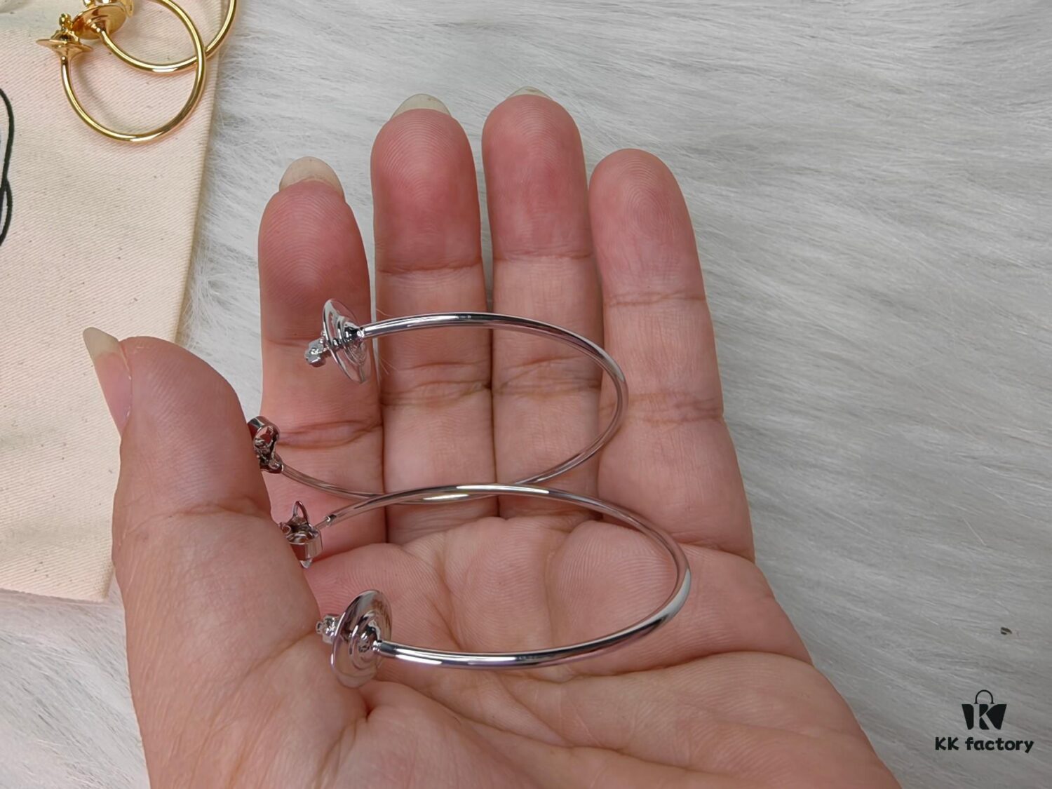 West Queen Minimalist Large Hoop Earrings