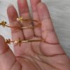 West Queen Minimalist Large Hoop Earrings