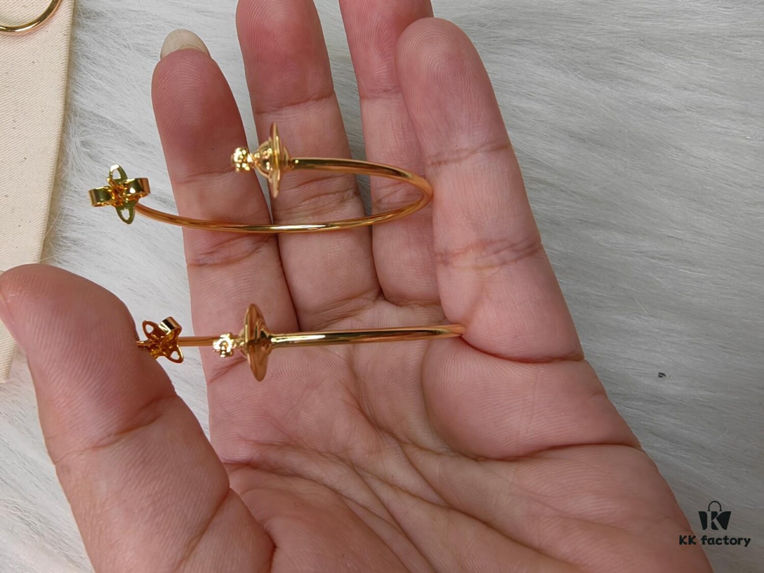 West Queen Minimalist Large Hoop Earrings