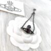 Vivienne Westwood Single Diamond Black and Gold Series
