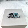 West Queen Saturn Glossy Ring - Silver Black
