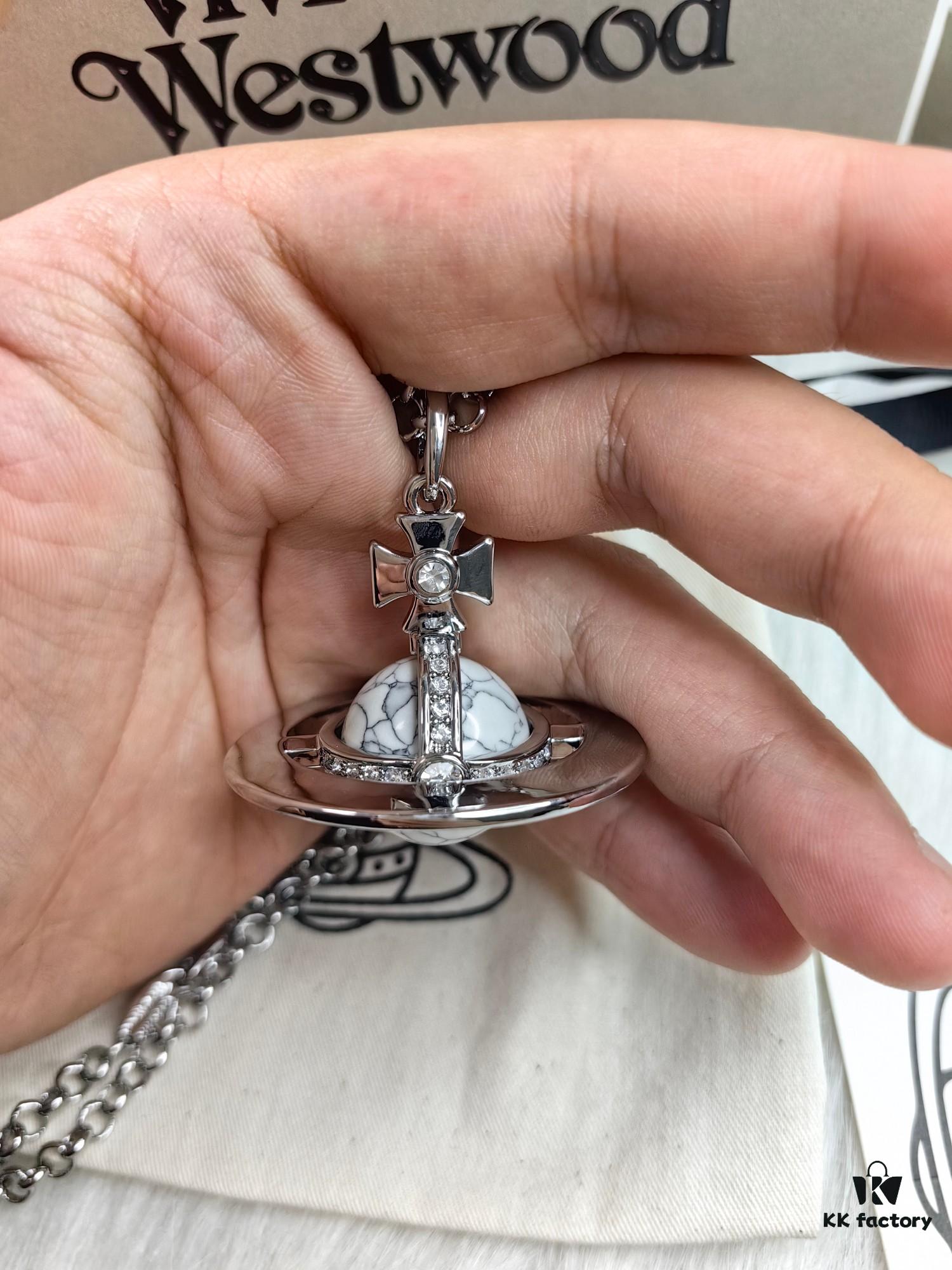 Westminster Large 3D Saturn Necklace with 20mm Bead