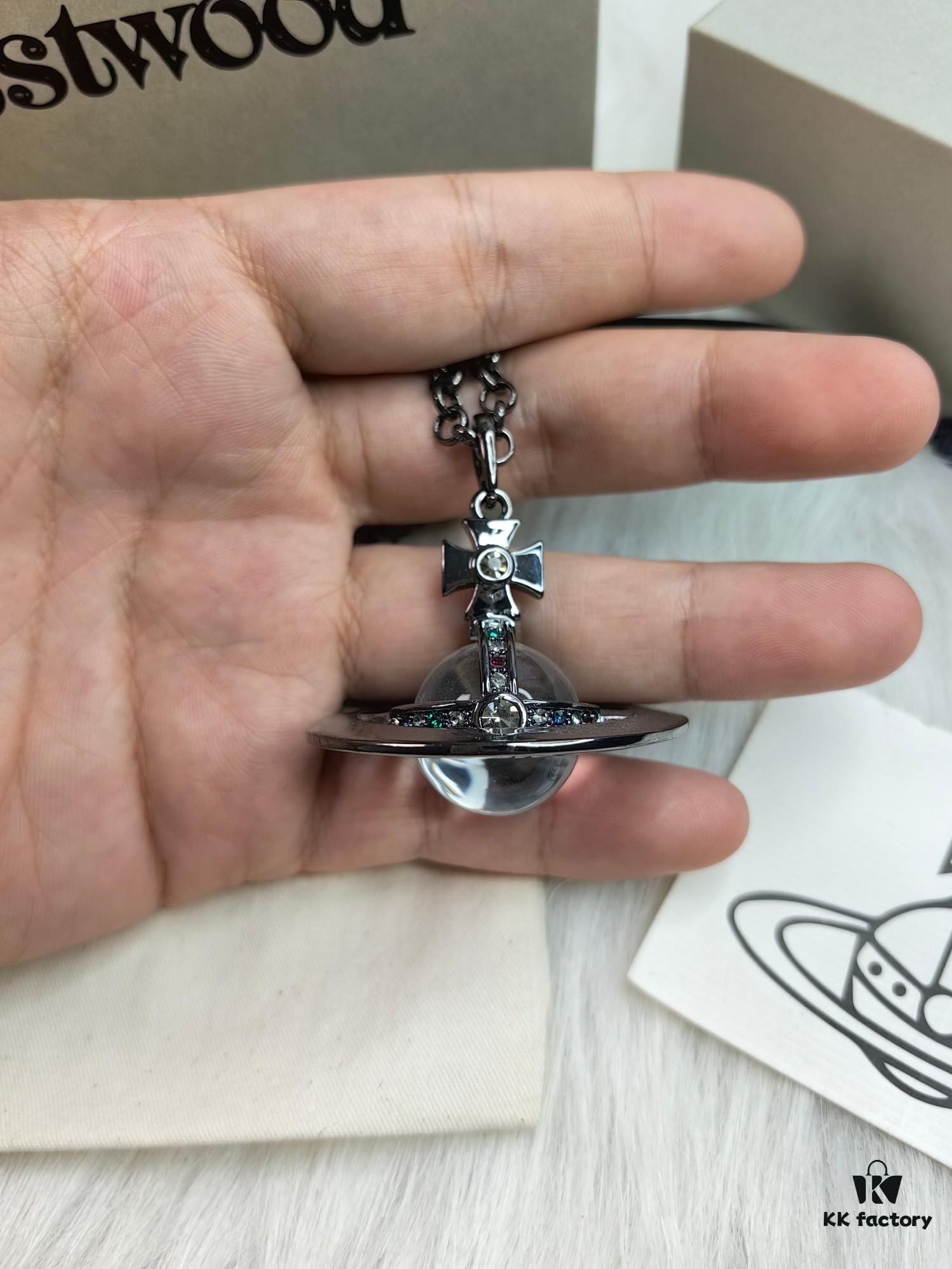 Westminster Large 3D Saturn Necklace with 20mm Bead