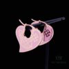 6930104d12f62673a6fac3ed Vivienne Westwood Logo Gear Enamel Earrings - Rose Gold Pink