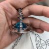 West Queen Large 3D Saturn Necklace with 20mm Bead