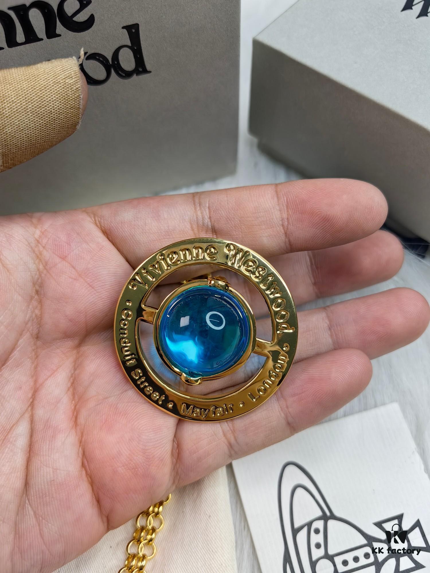 West Grandma Large 3D Saturn Necklace with 20mm Bead