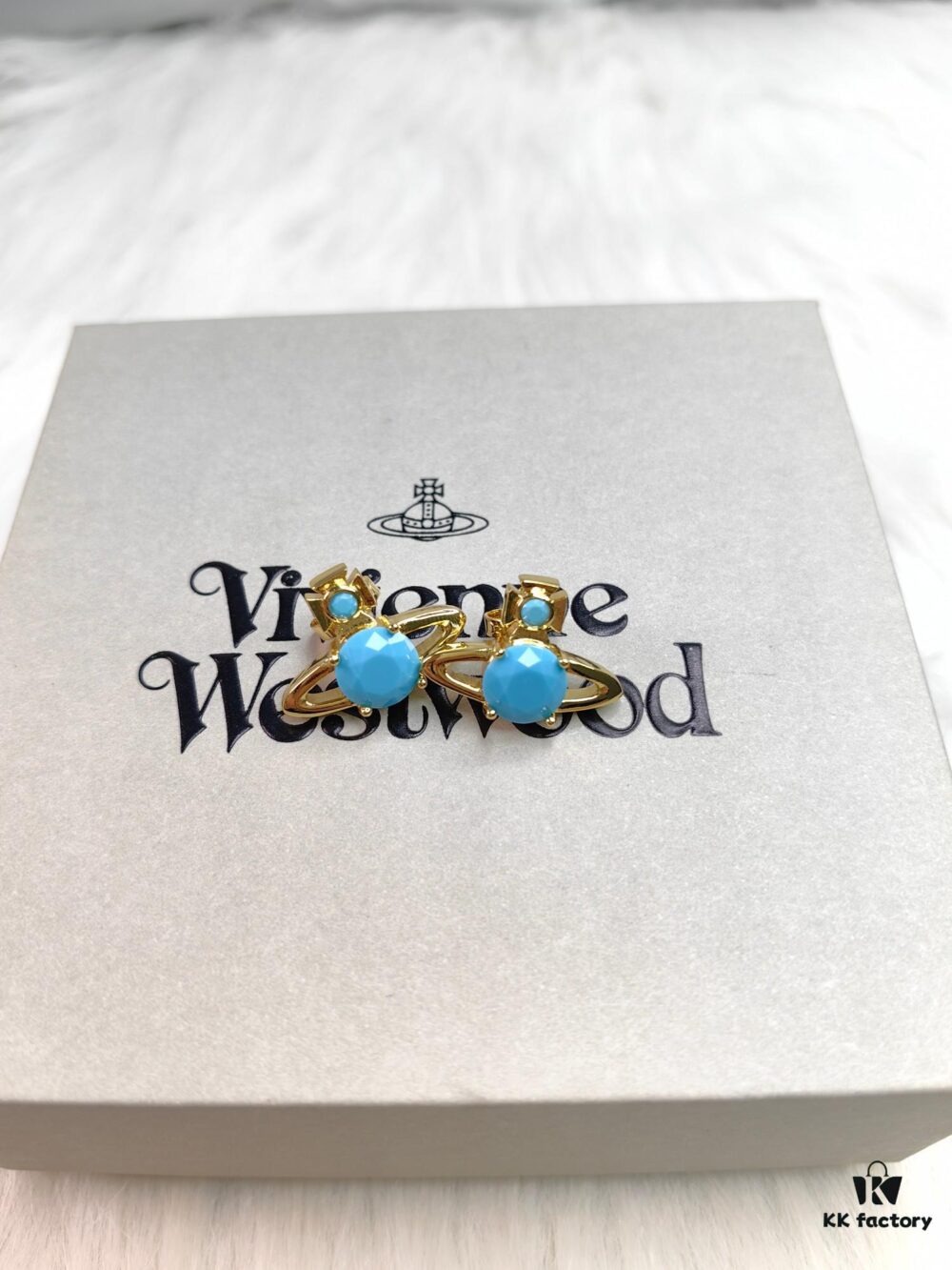 6930105412f62673a6fac3f6 Vivienne Westwood Single Diamond Colored Earrings Series