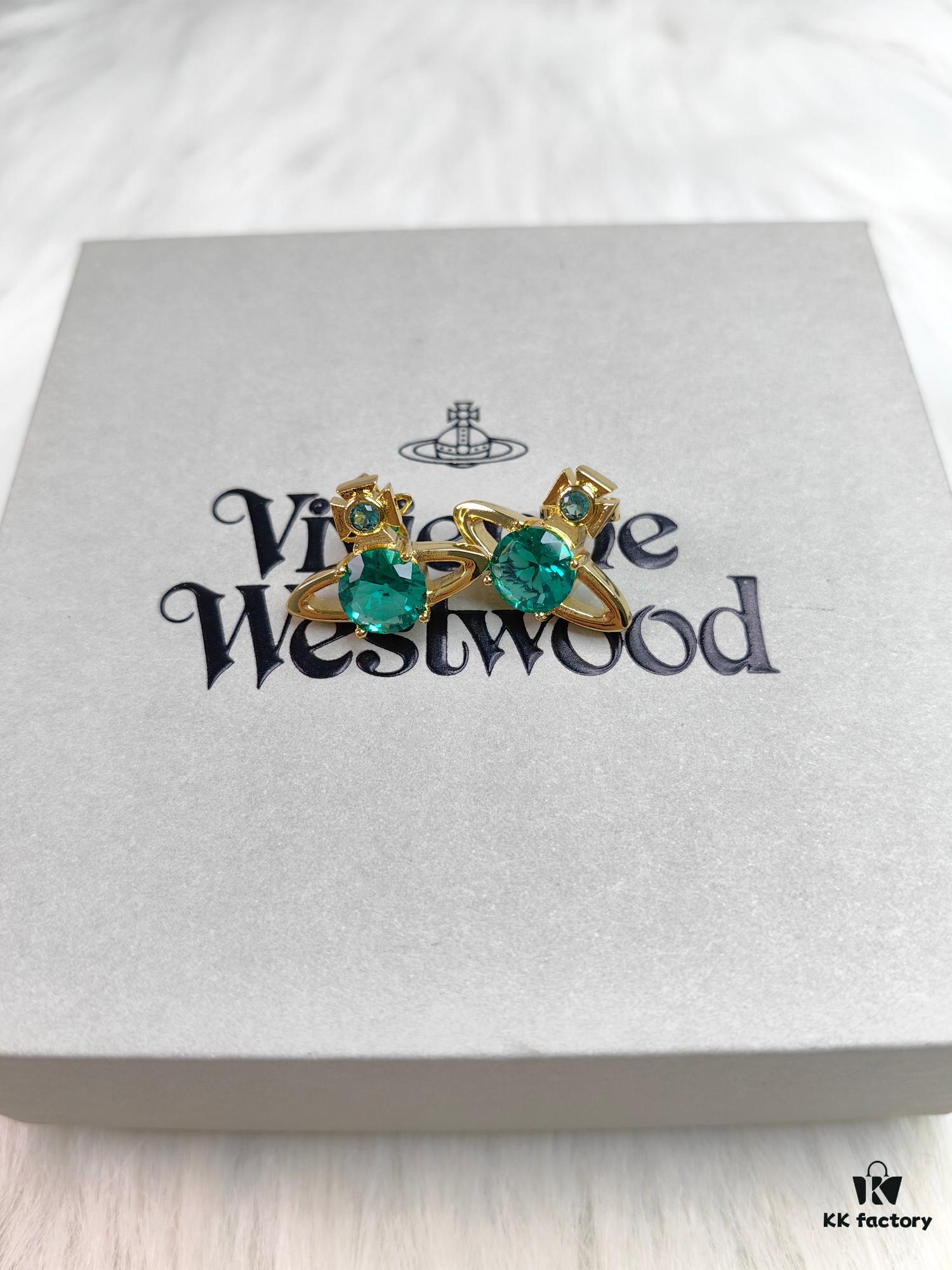 Vivienne Westwood Single Diamond Colored Earrings Series