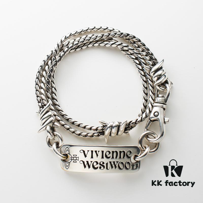 6930105c12f62673a6fac400 Vivienne Westwood Distinctive Letter Pendant Necklace - Short Style