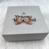 Vivienne Westwood Gold Plated Pink Star Necklace, Bracelet, and Stud Earrings Set
