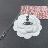 West Grandma Rivet Saturn Bracelet and Necklace Deep Navy Blue Diamond - White Gold Color