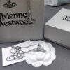 West Grandma Rivet Saturn Bracelet and Necklace Deep Navy Blue Diamond - White Gold Color