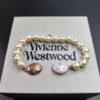 West Queen Enamel Magnetic Clasp Bracelet and Necklace, Lotus Purple