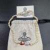 West Queen Enamel Magnetic Clasp Bracelet and Necklace, Lotus Purple