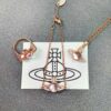 693010a612f62673a6fac456 Vivienne Westwood Pearl Pink Gold Set, Necklace Bracelet Ring