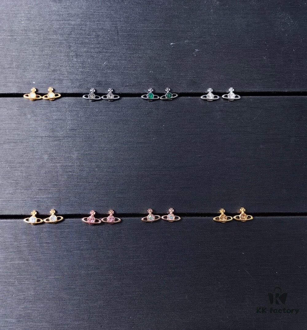 693010b512f62673a6fac467 West Queen Mini Single Diamond Stud Earrings, Available in Multiple Colors