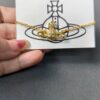 693010bd12f62673a6fac470 West Queen Full Diamond Brooch Necklace Bracelet Earring Set - Gold Color