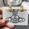 693010bd12f62673a6fac471 West Queen Full Diamond Brooch Necklace Bracelet Earring Set - Gold Color