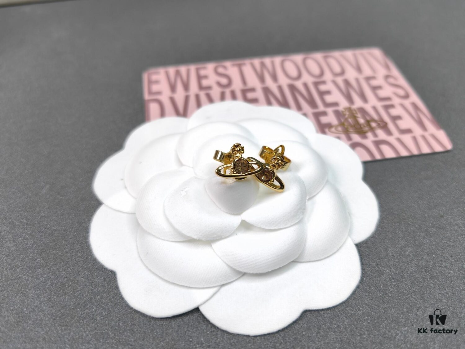 West Queen Mini Single Diamond Stud Earrings, Available in Multiple Colors