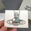 Vivienne Westwood Blue Enamel Saturn Brooch Set