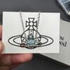 Vivienne Westwood Blue Enamel Saturn Brooch Set