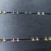 West Queen Mini Single Diamond Stud Earrings, Available in Multiple Colors