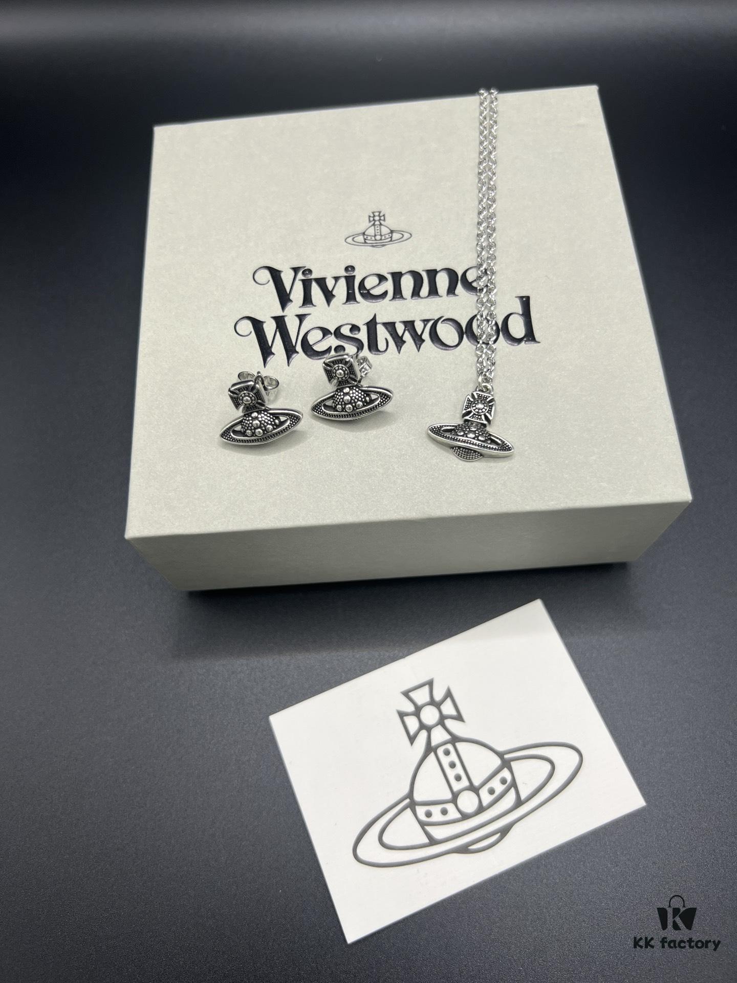 New Arrival: West Grandma Retro Stud Necklace and Earring Set