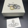 693010d912f62673a6fac497 Vivienne Westwood Saturn Ring with Purple Diamond, Sizes 6, 7, 8