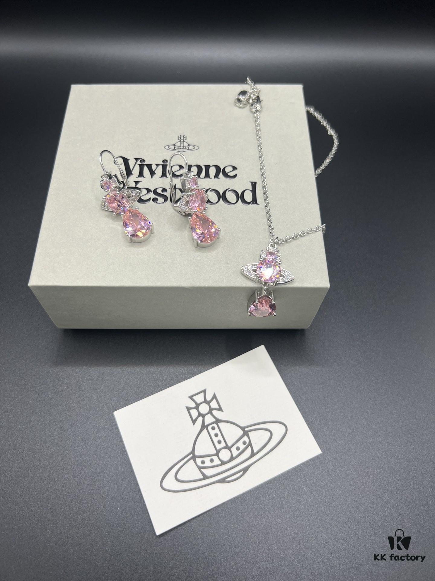 693010de12f62673a6fac4a0 West Queen Fan Water Drop Zircon Necklace and Earrings Set in White Gold Color