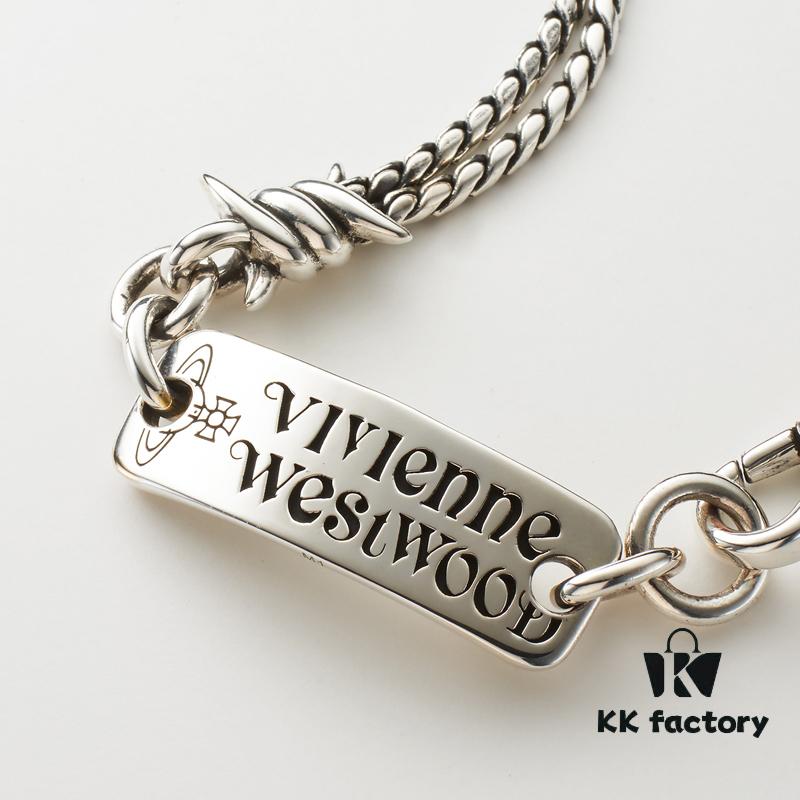 693010e712f62673a6fac4ac Vivienne Westwood Distinctive Letter Pendant Necklace - Short Style