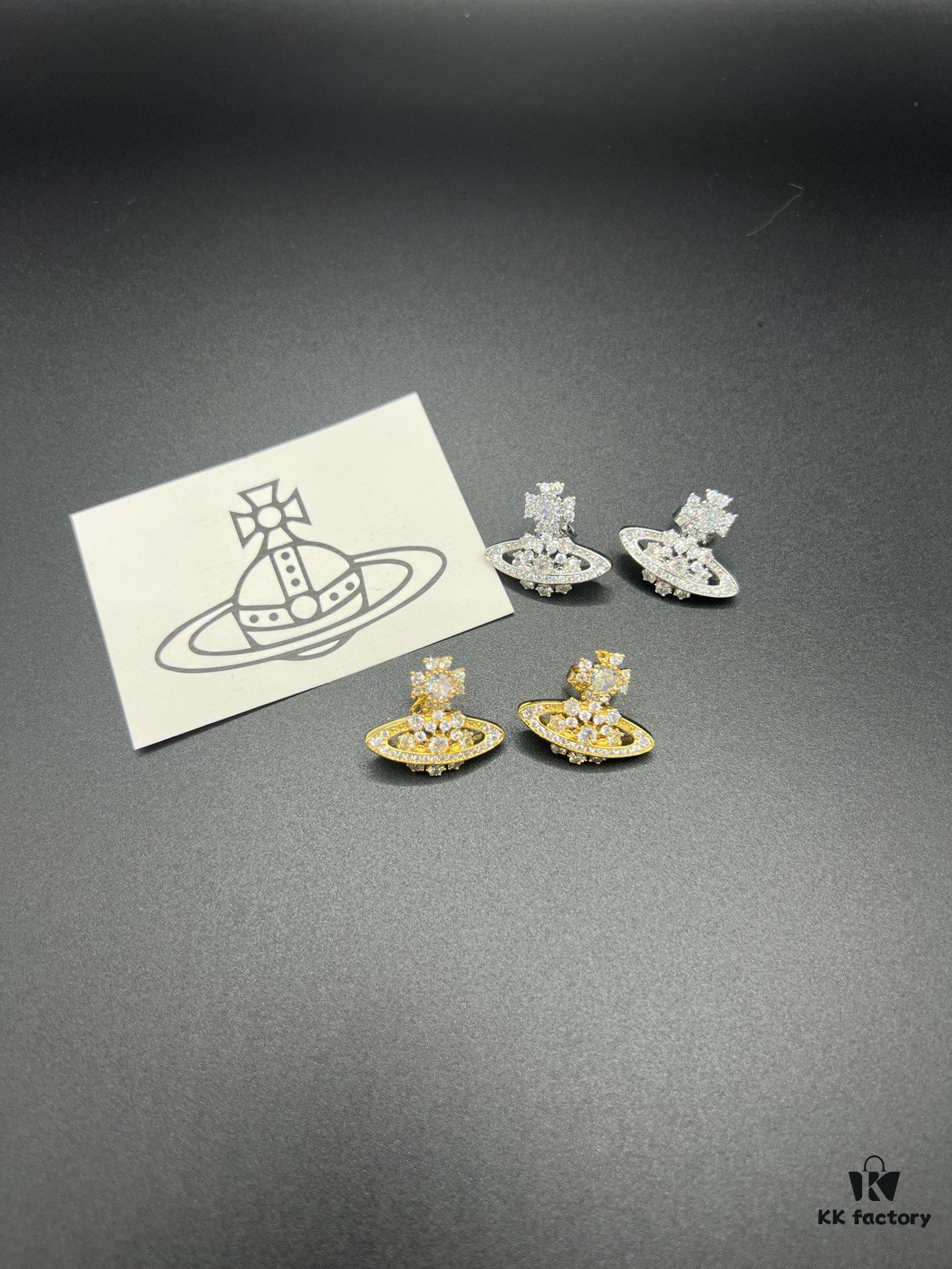693010e912f62673a6fac4b1 West Queen Snowflake Necklace, Bracelet, and Stud Earrings with Eight-Arrow Eight-Heart Zirconia in White Gold and Yellow Gold